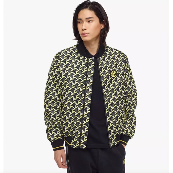 🎁 MCM Men’s Cubic Monogram Print Bomber Jacket - Picture 3 of 10